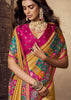 Golden Yellow Woven Soft Silk Saree