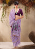 Lavender Purple Woven Cotton Silk Saree