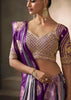 “Exclusive Offer” : Lavender Woven Banarasi Satin Silk Saree