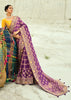 Purple Woven Georgette Bandhej Designer Saree