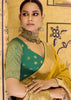 Dandelion Yellow Woven Banarasi Silk Saree