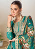 Viridian Green Designer Palazzo Set