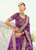 Purple Woven Banarasi Embroidered Soft SIlk Saree