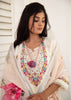 Off White Embroidered Silk Suit Set (10702893121729)