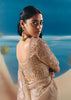 Beige Satin Organza Embroidered Saree