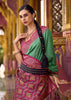 Ming Green Woven Banarasi Silk Saree