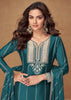 Antique Green Embroidered Sharara Set
