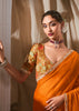 Pre Order: Peel Orange Designer Silk Saree