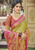 Mehndi Green Woven Kanjivaram Silk Saree