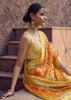 Delight Yellow Digital Printed Silk Saree