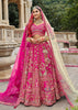 Bright Pink Heavy Embroidered Designer Lehenga