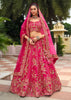Hot Pink Heavy Embroidered Stitched Designer Lehenga