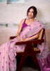 Lilac Pink Woven Banarasi Cotton Silk Saree