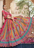 Multicolor Banarasi Silk Embroidered Lehenga