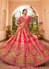 Princess Pink Banarasi Silk Embroidered Lehenga