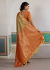 Khadi Beige Woven Tussar Silk Saree