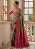 Dusky Green Woven Banarasi Silk Saree