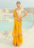 Yellow Woven Banarasi Embroidered Organza Satin Silk Saree