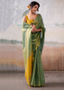 Sparkling Green Woven Tissue Silk Saree
