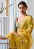 Pre Order: Delight Yellow Designer Silk Saree