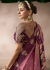 “Exclusive Offer” : Mauve Pink Woven Banarasi Satin Silk Saree