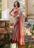 Beaver Brown Woven Cotton Linen Saree