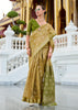Olive Green Woven Tissue Silk Saree