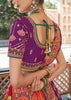 Multicolor Banarasi Silk Embroidered Lehenga