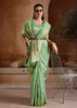 Summer Green Woven Banarasi Silk Saree
