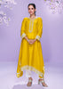 Sunshine Yellow A-Line Embroidered Kurta