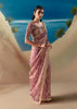 Mauve Pink Satin Organza Embroidered Saree