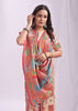 Off White Woven Linen Cotton Saree
