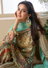 Multicolor Green Embroidered Sharara Set