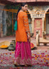 Orange And Pink Embroidered Designer Suit Set