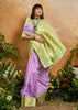 Lilac Purple Woven Soft Silk Saree