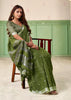 Garden Green Woven Linen Silk Saree