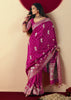 Orchid Purple Woven Banarasi Silk Saree