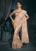 Delight Pink Embroidered Designer Tissue Saree