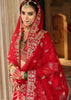 Red Heavy Embroidered Designer Lehenga