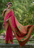 Raspberry Pink Woven Kashmiri Jamewar Silk Saree