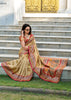 Royal Golden Banarasi Tissue Silk Saree with Contrast Border