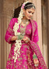 Rani Pink Heavy Embroidered Designer Lehenga