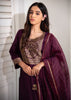 Aubergine Zari Maroon Cotton Suit (10702021034177)