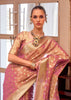 Blush Pink Woven Banarasi Tissue Silk Saree