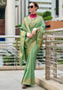 Pastel Green Woven Kanjivaram Silk Saree