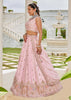 Light Pink Embroidered Designer Lehenga