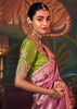 Orchid Haze Woven Embroidered Saree
