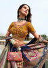 Navy Blue And Green Heavy Banarasi Bridal Lehenga