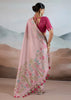 Dusky Pink Woven Tissue Silk Saree