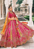 Pink & Yellow Heavy Embroidered Designer Lehenga